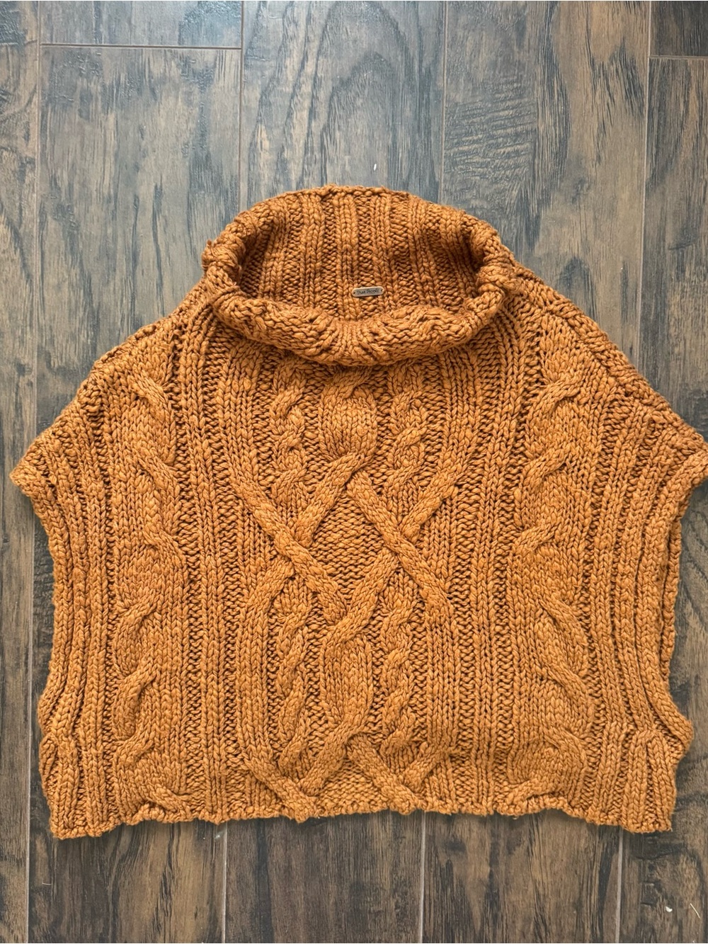 Free People Cropped Cowl Neck Sweater Spice Size Small